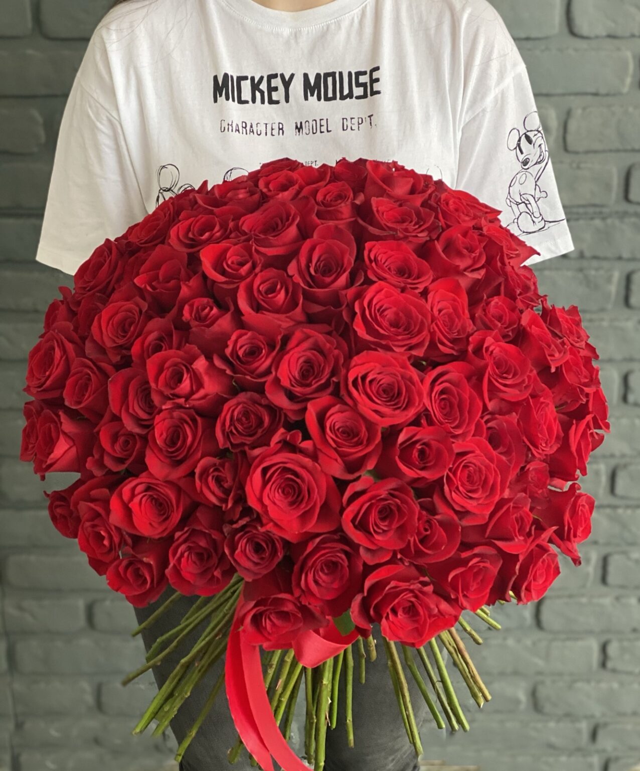 Buchet 101 trandafiri — imaginea 3