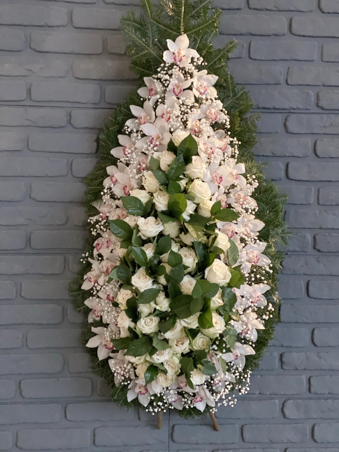 Coroana funerara cu orhidee — imaginea 2