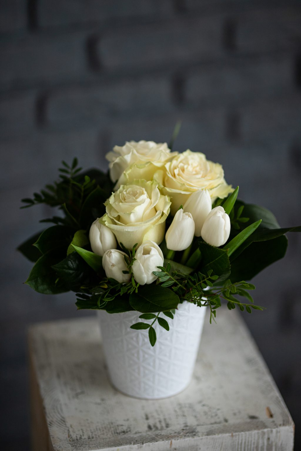 Aranjament floral Puritate alba — imaginea 2