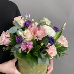 Cutie cu flori Recunostinta