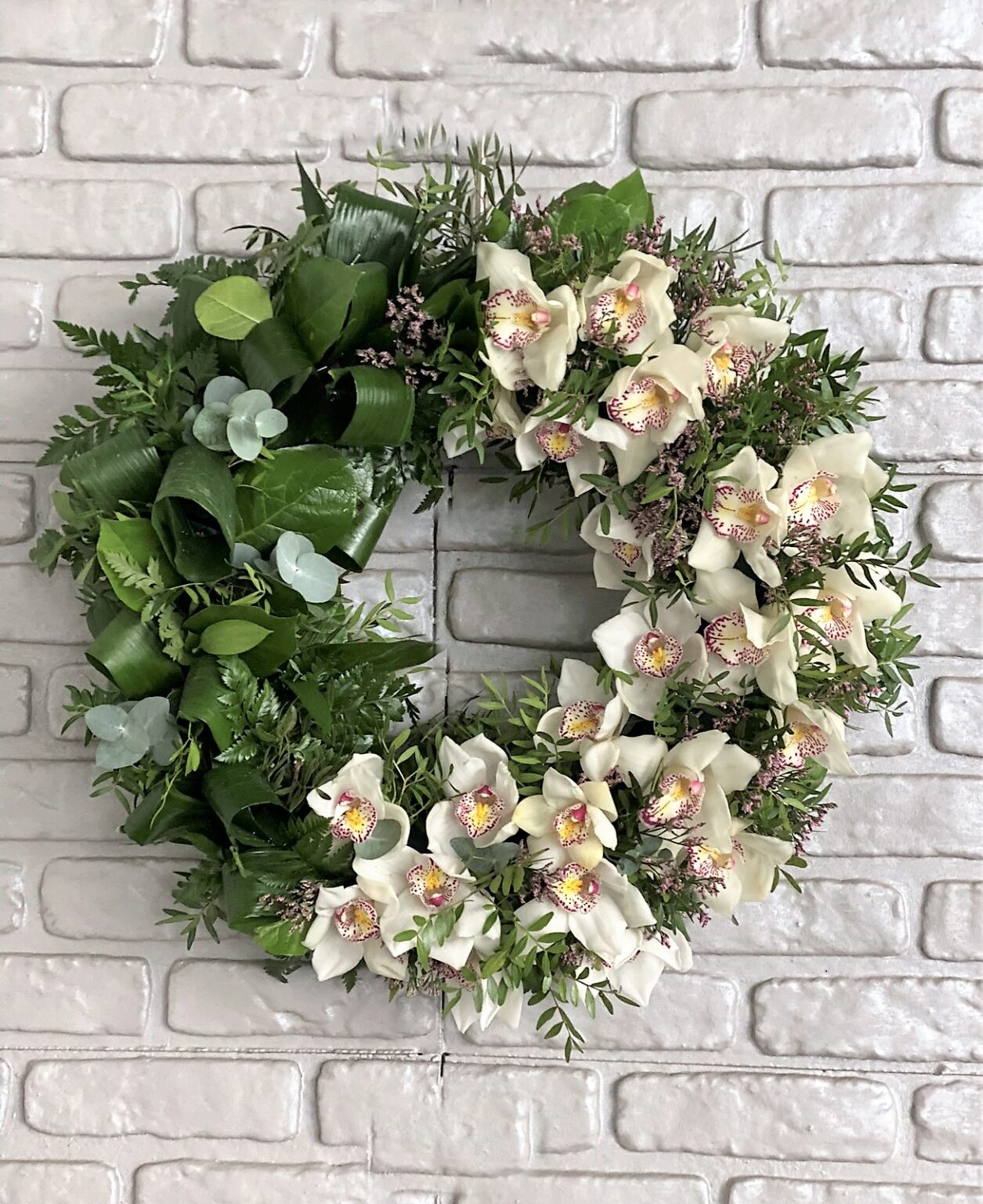 Coronita funerara cu orhidee — imaginea 2