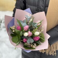 Buchet 11 lalele colorate