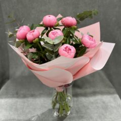Buchet 7 Bujori Roz