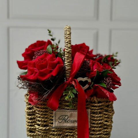 Cos cu flori Dor Aprins