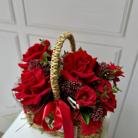 Cos cu flori Dor Aprins